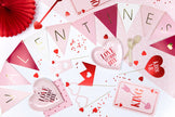 Confettis en forme de cœur rouge métallique de 25 mm pour la table - Valentine’s Day
