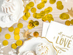 Confettis rond doré pour la table - New Year & Carnival