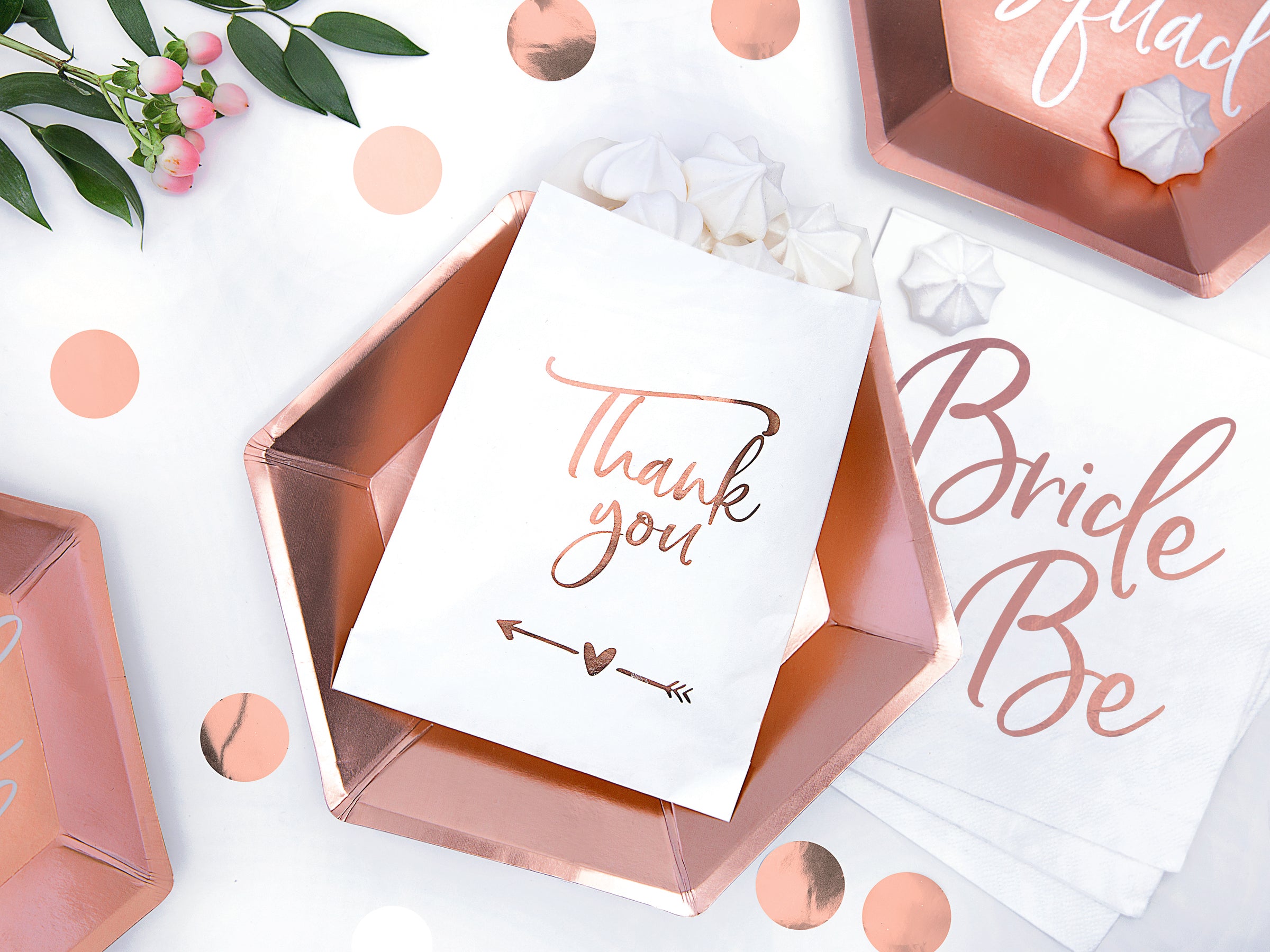 Confettis rond rose gold pour la table - New Year & Carnival