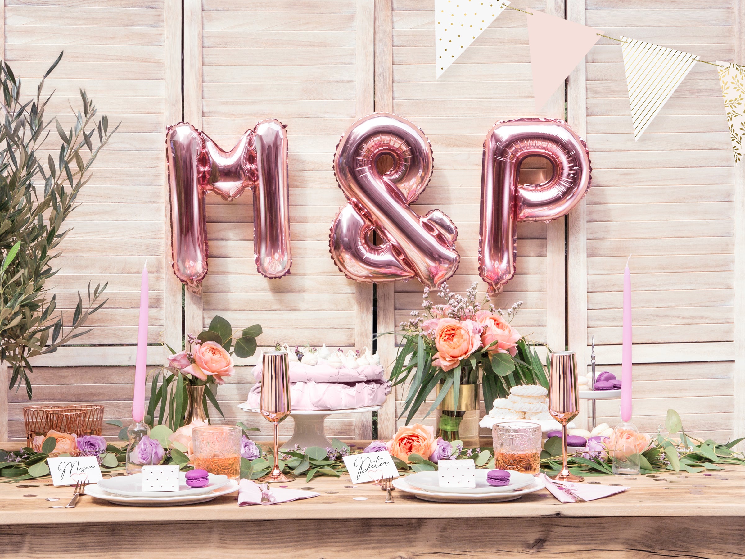 Confettis rond rose gold pour la table - New Year & Carnival