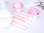 20 serviettes rose pastel à motifs 