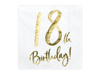 20 serviettes blanches 