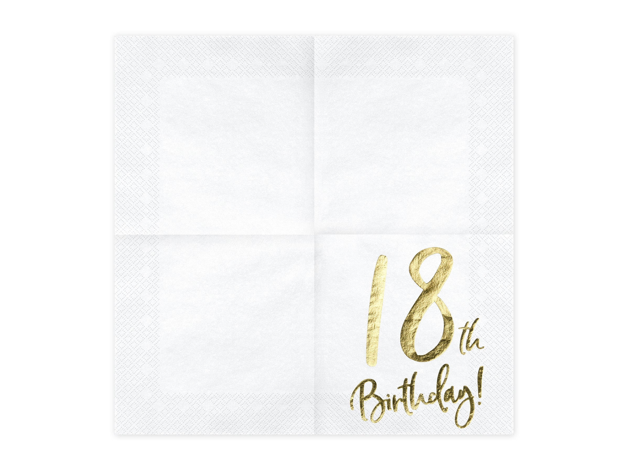 20 serviettes blanches 