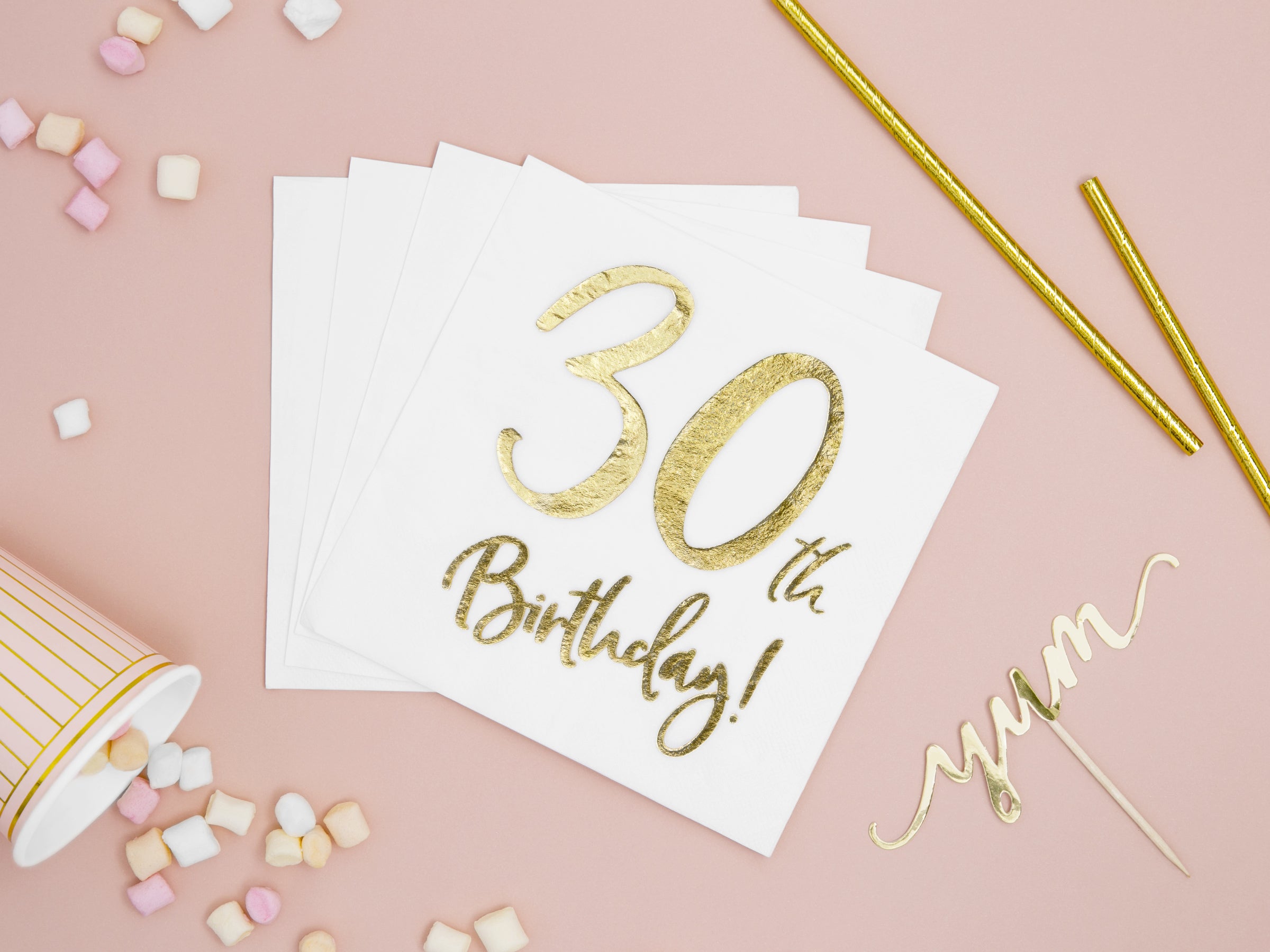 20 serviettes blanches 