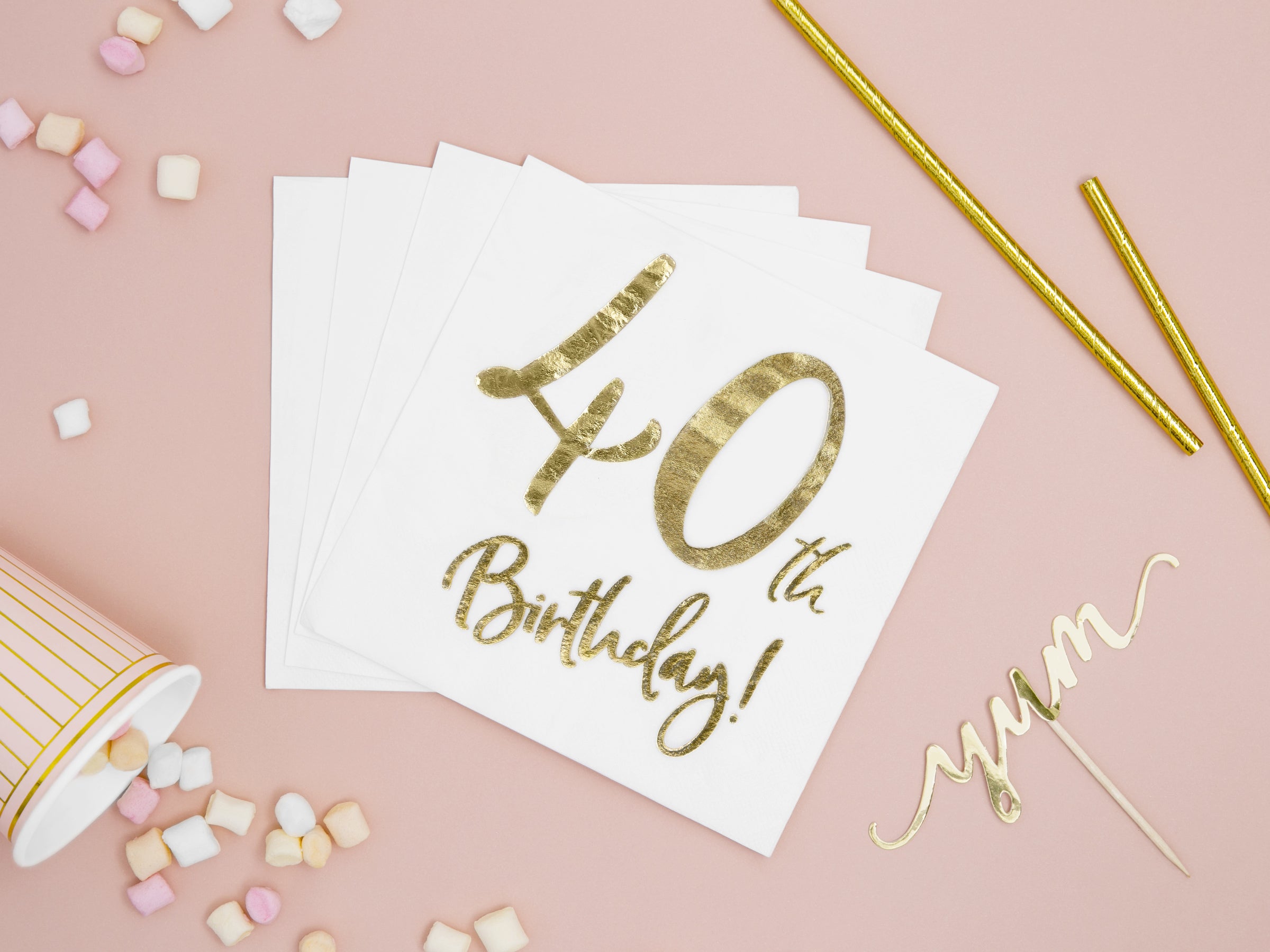 20 serviettes blanches 