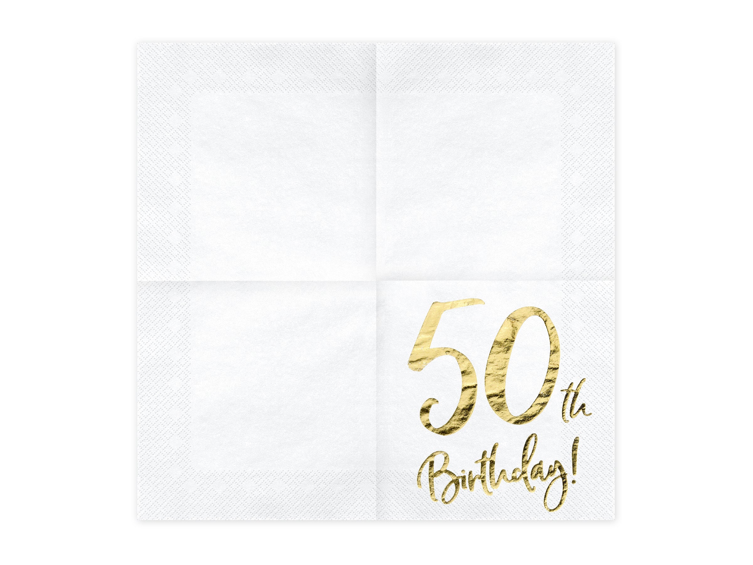 20 serviettes blanches 