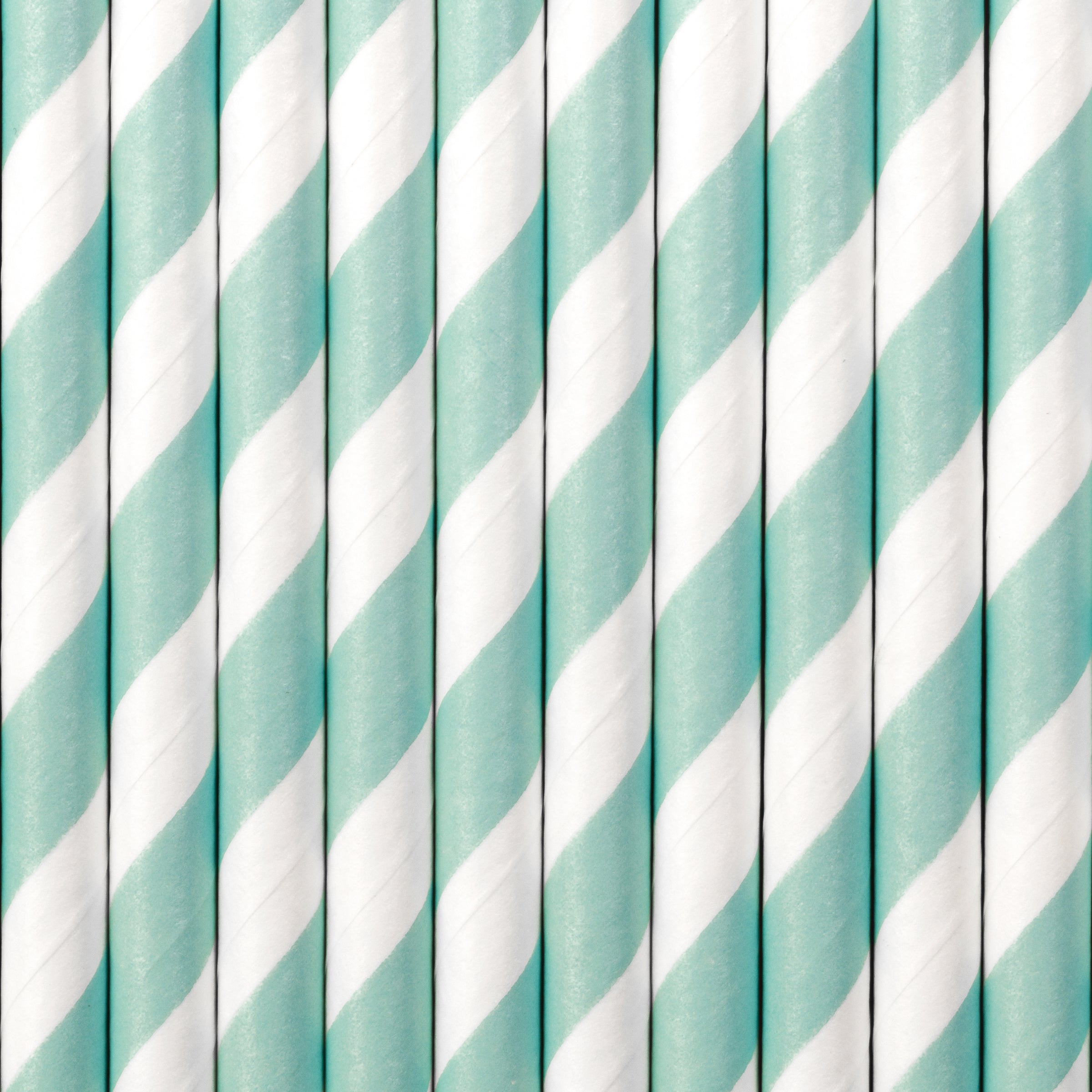 10 pailles bleues ciel en papier - Blue 1st Birthday