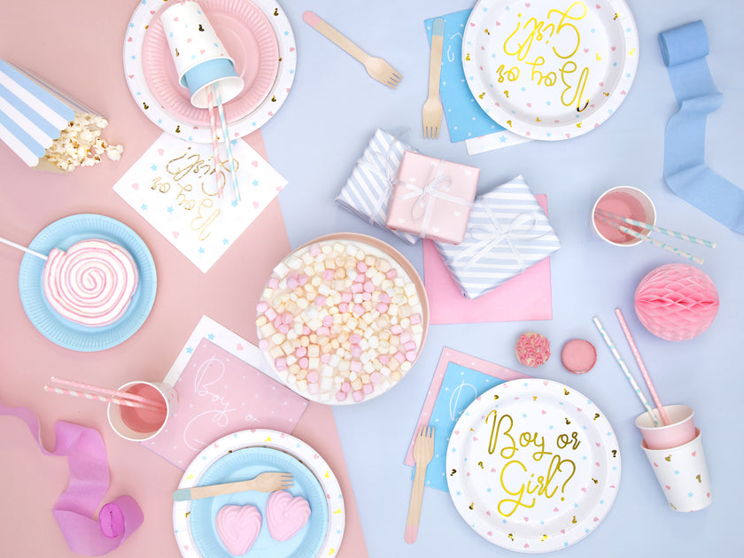 10 pailles roses pastel en papier - Unicorn