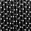 10 pailles noires à pois blanches en papier - Meow Party