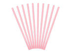 10 pailles roses pastel en papier
