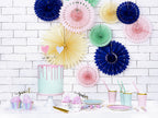 6 assiettes vertes menthe en carton - Yummy