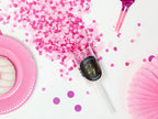 Canon à confettis push pop roses