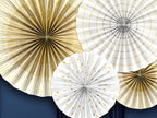 4 rosaces en papier blancs
