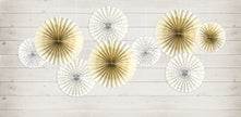 4 rosaces en papier blancs