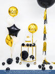 Bougie anniversaire dorée chiffre 6