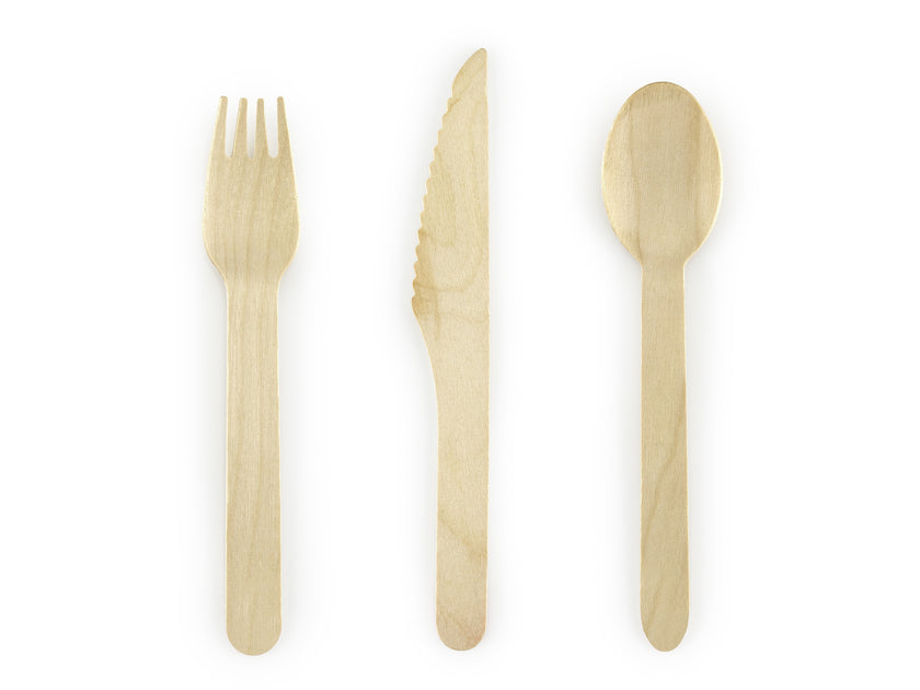 18 couverts en bois - Woodland