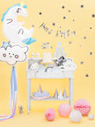 6 assiettes argentées en forme d'étoile en carton - Princess Party