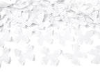 Canon à confettis papillons blancs de 80 cm