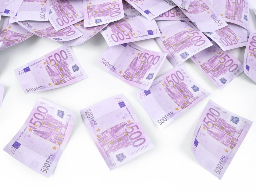 Canon à confettis billets de 500 euros de 60 cm