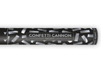 Canon à confettis rectangle argenté de 40 cm