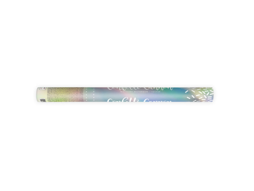 Canon à confettis iridescent de 60 cm