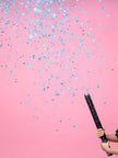 Canon à confettis bleu de 60 cm