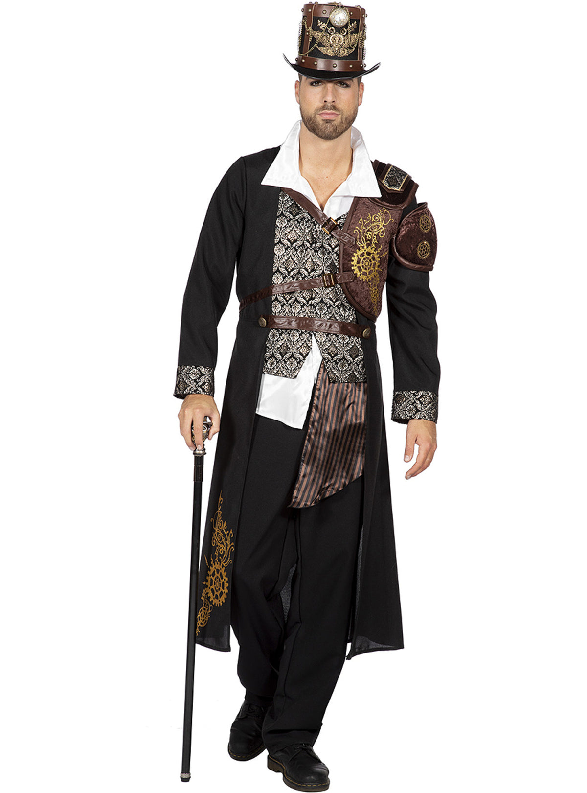 Gilet Steampunk marron homme