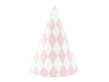 6 chapeaux losanges en carton - Yummy