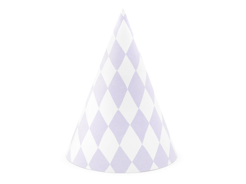 6 chapeaux losanges en carton - Yummy