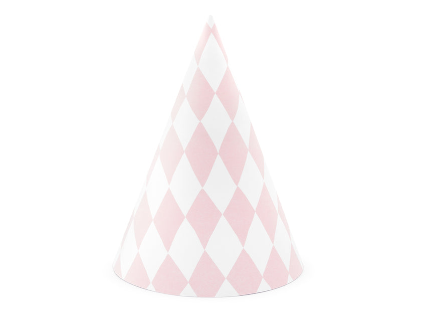 6 chapeaux losanges en carton - Yummy
