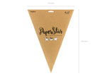 Étoile à suspendre argentée de 70 cm en papier