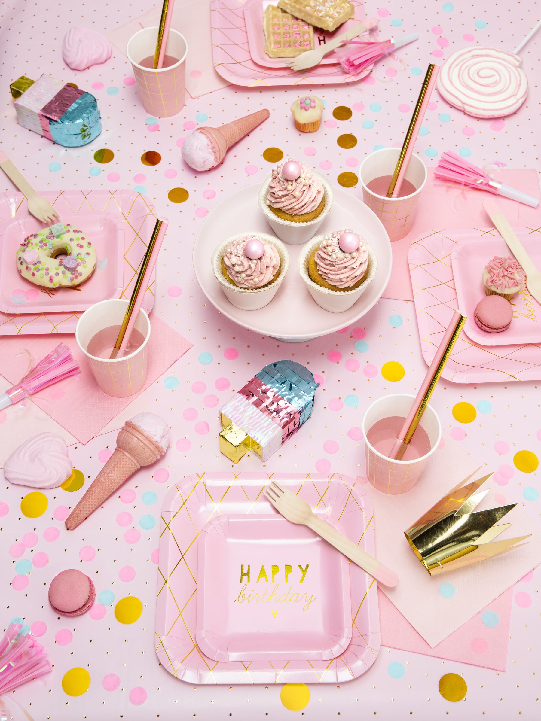 6 sans-gênes roses - Unicorn