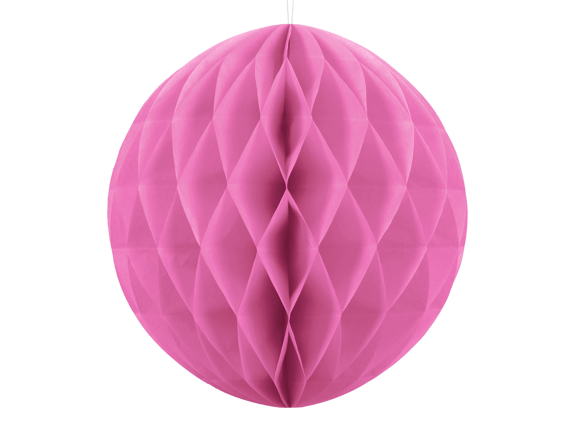 Boule rose de 20 cm en nid d'abeille