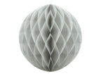 Boule grise de 40 cm en nid d'abeille