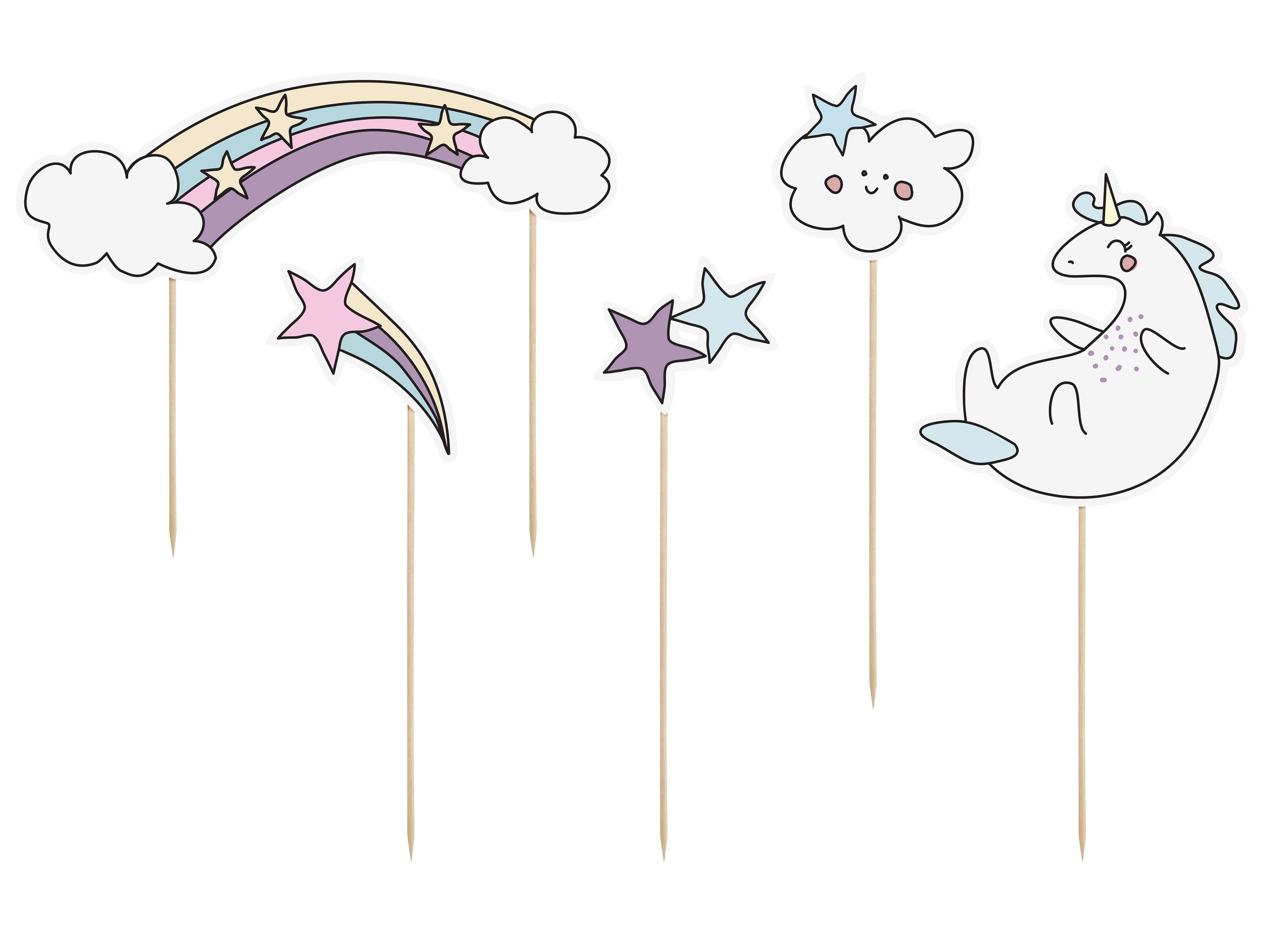 5 figurines divers licorne - Unicorn Collection