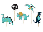 5 figurines décoratives de dinosaures - Dinosaur Party