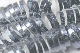 18 serpentins hologramme argent