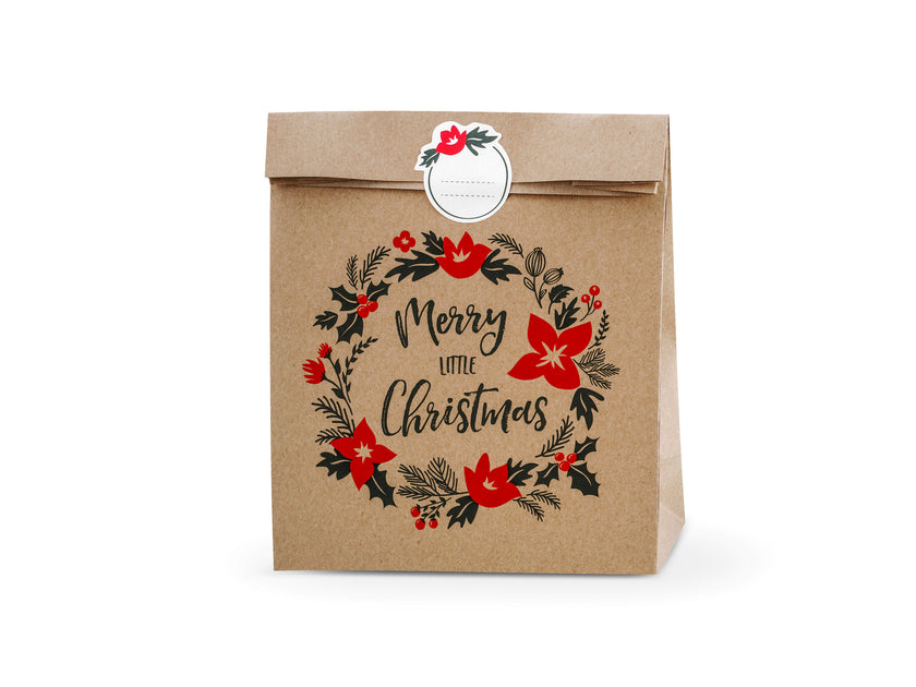 3 sachets cadeaux en papier Kraft 
