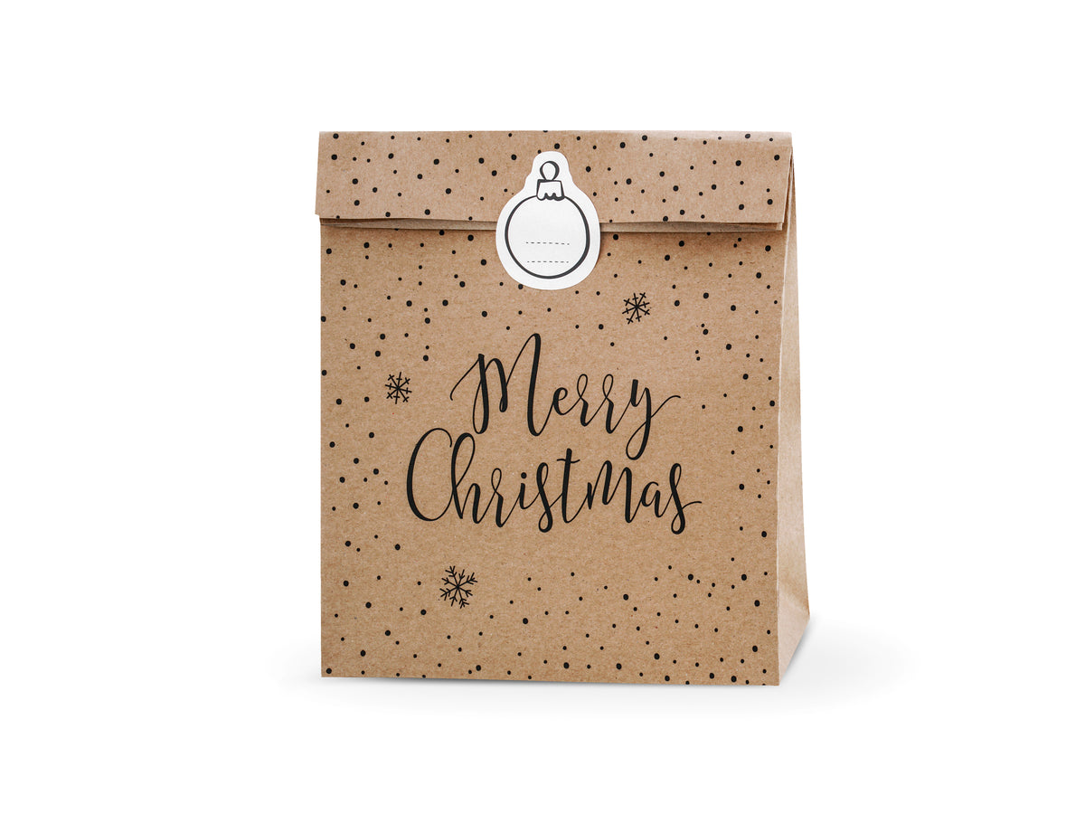 3 sachets cadeaux en papier Kraft 