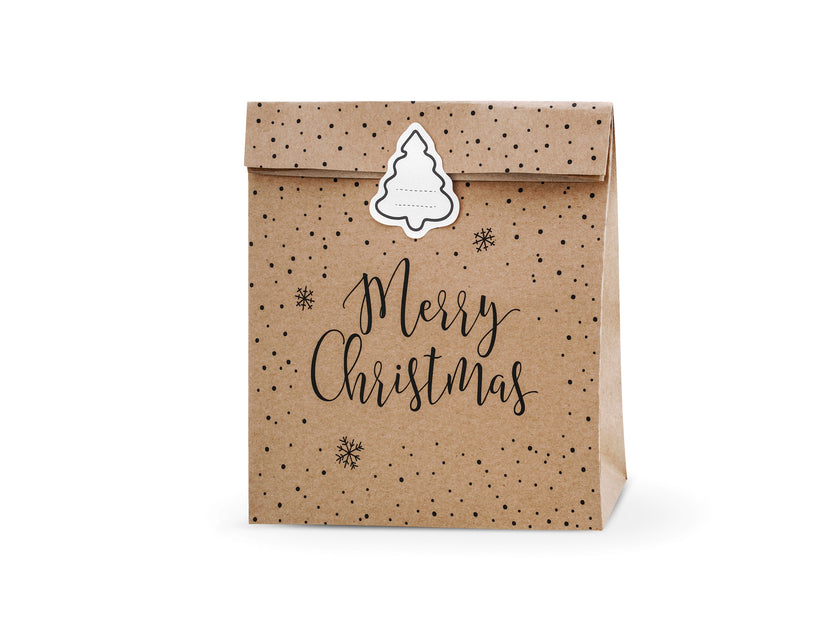 3 sachets cadeaux en papier Kraft 