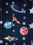 5 suspensions avec figurines de l'espace - Space Party
