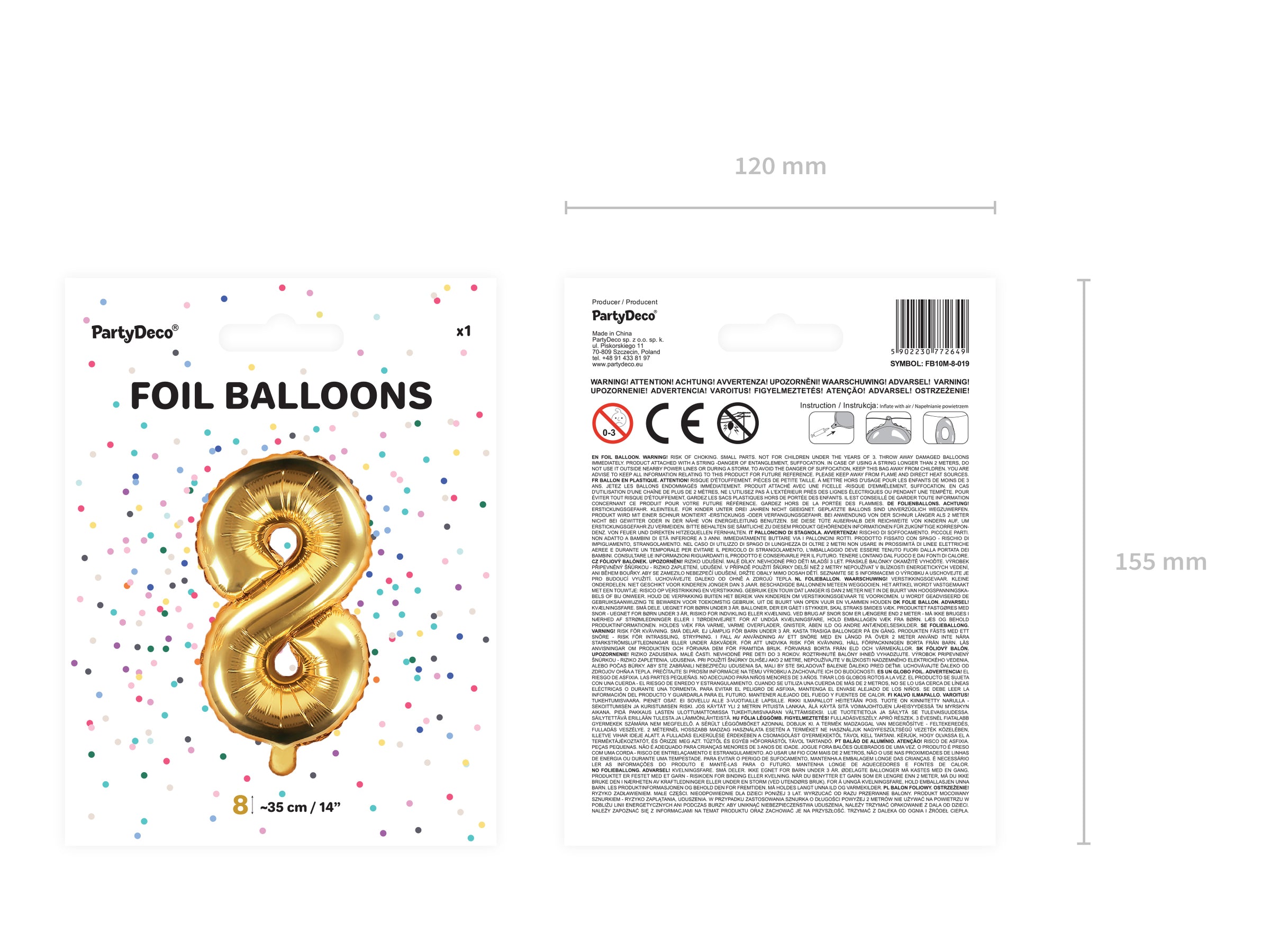 Ballon aluminium chiffre  