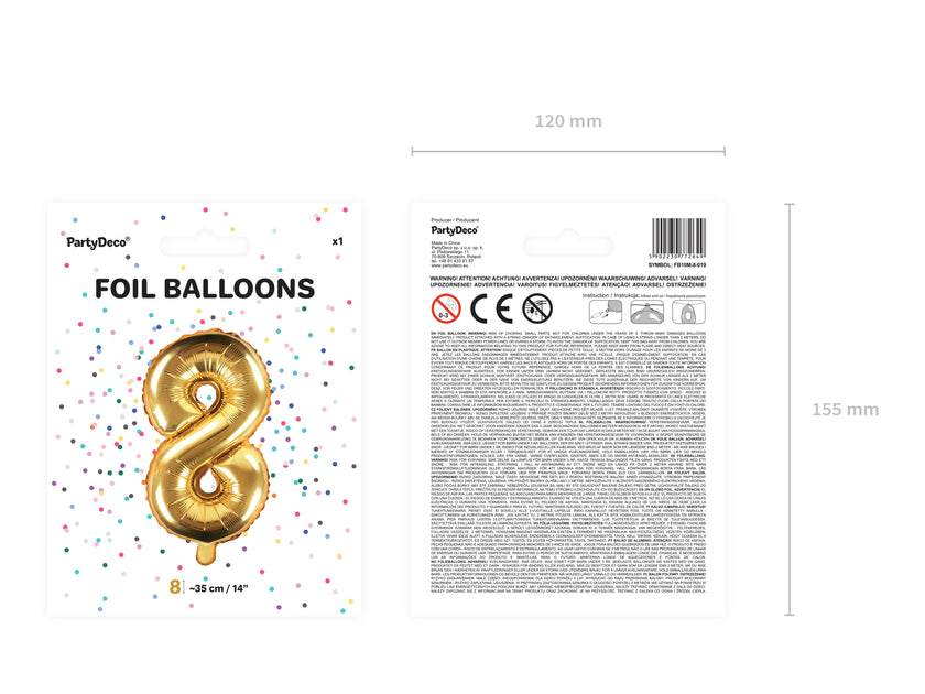 Ballon aluminium chiffre  
