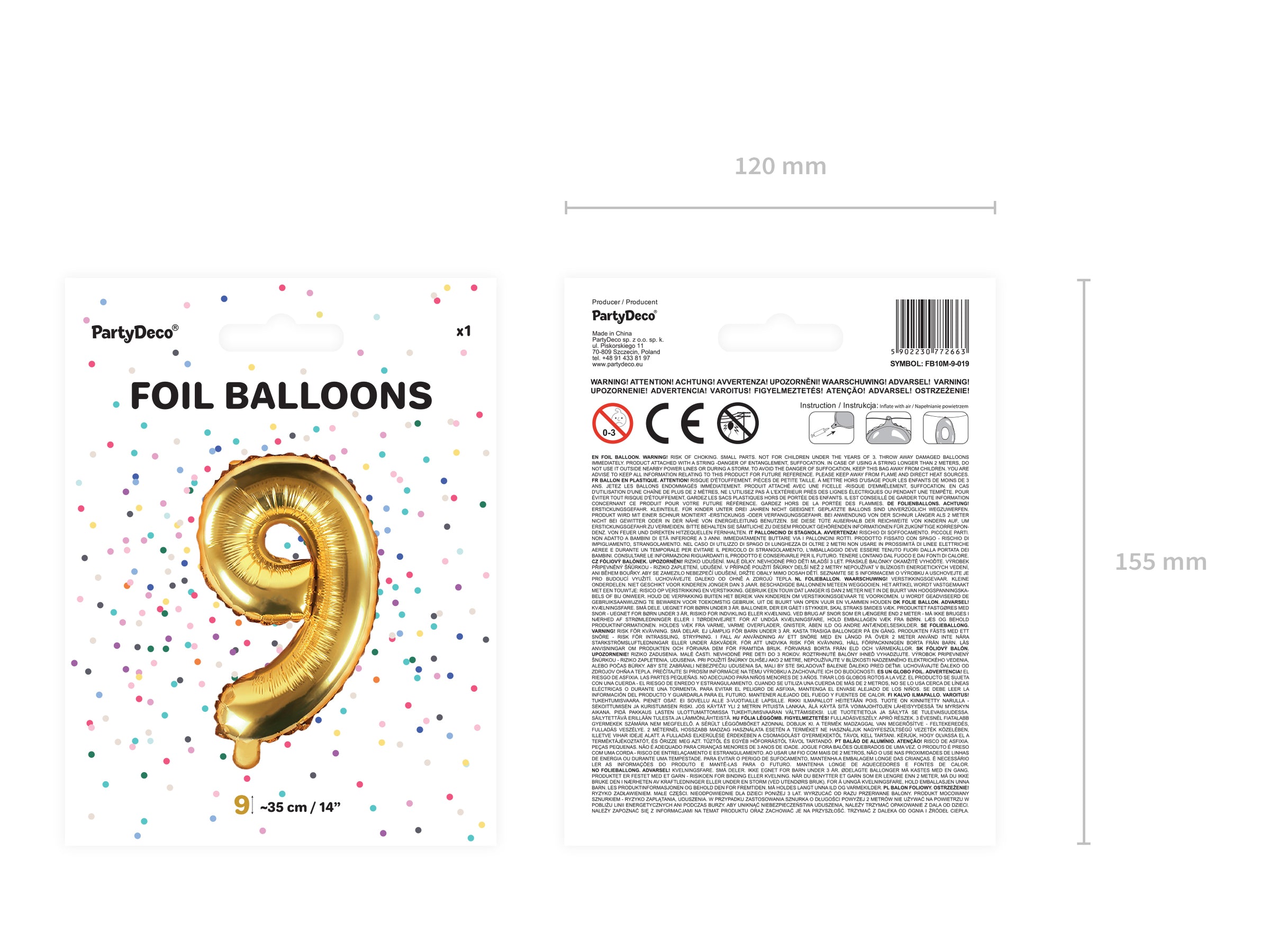 Ballon aluminium chiffre  