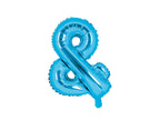 Ballon aluminium & bleu (35cm)