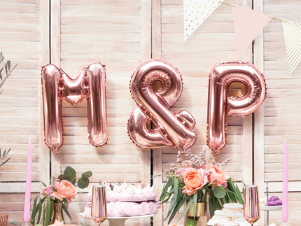 Ballon aluminium & rose gold