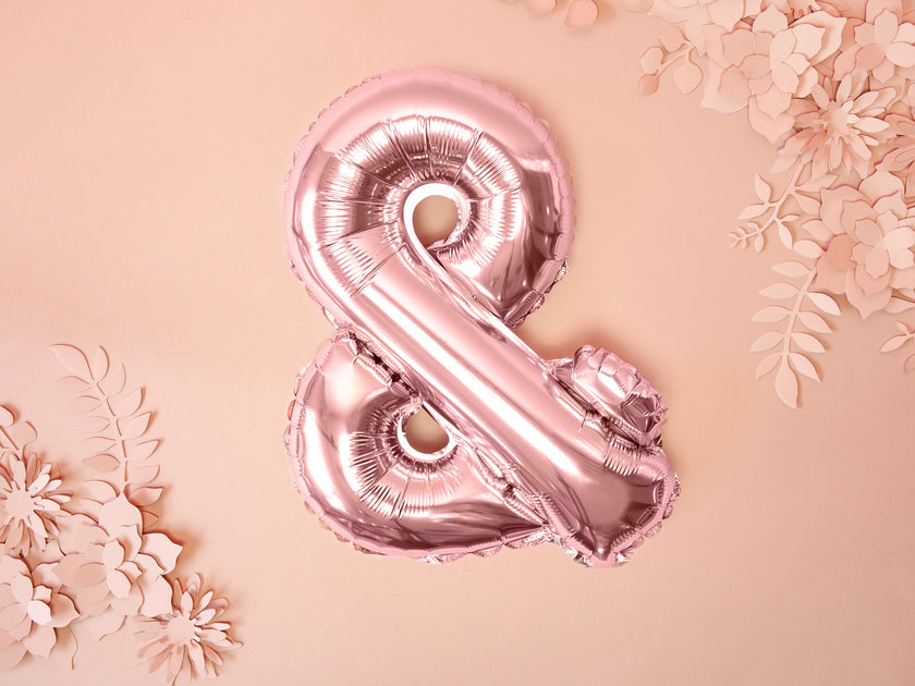 Ballon aluminium & rose gold
