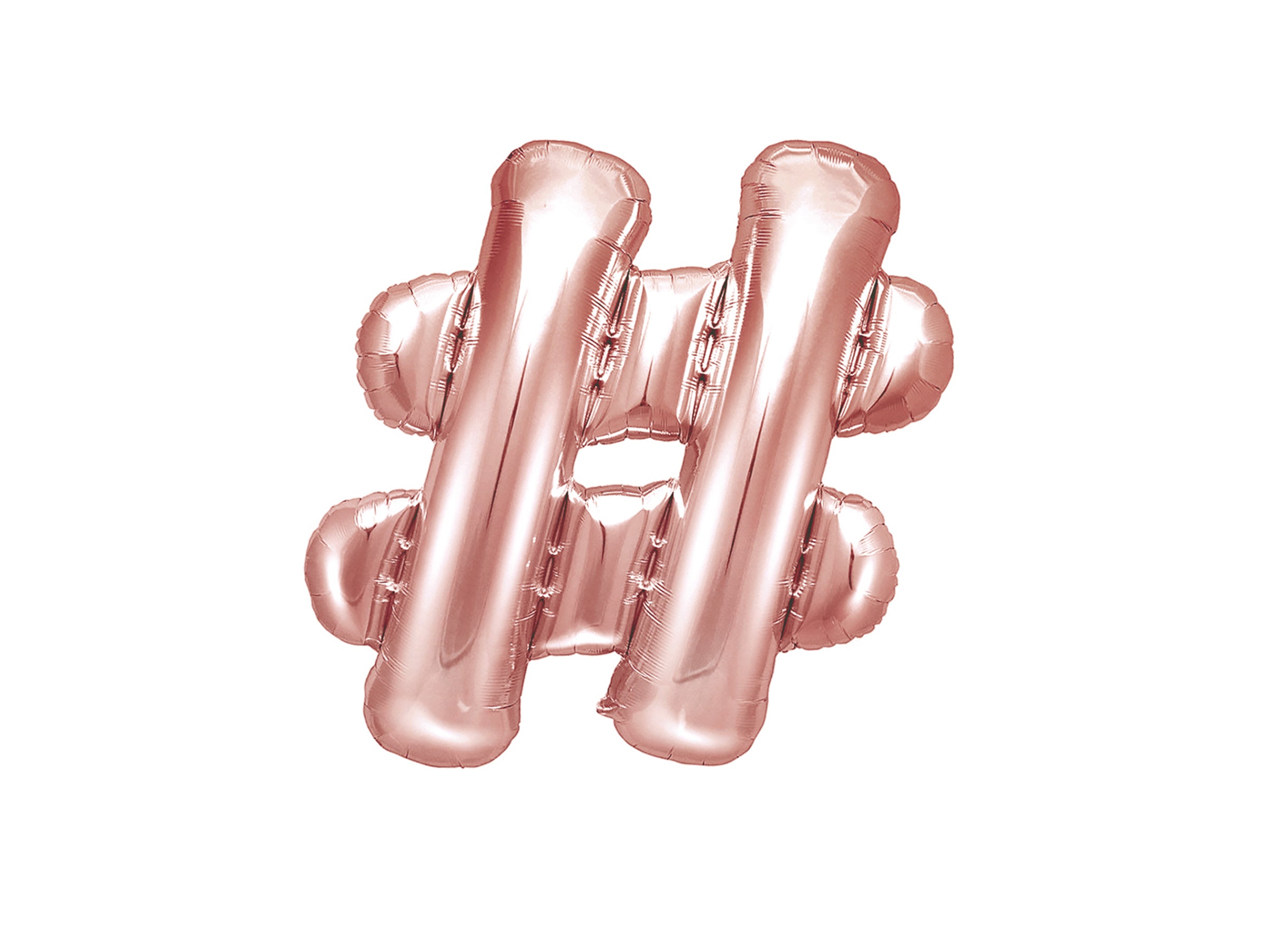 Ballon aluminium hashtag rose gold
