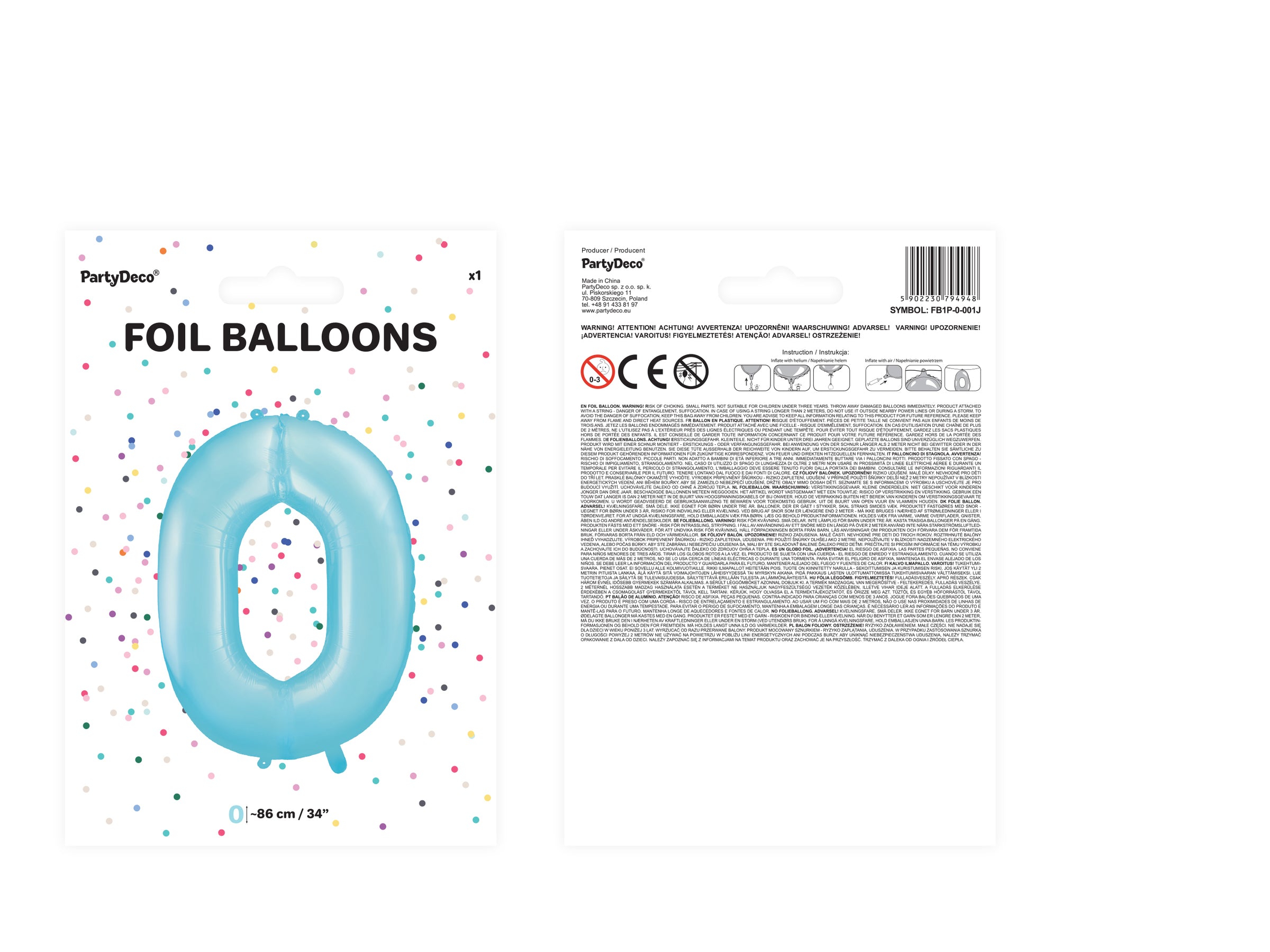 Ballon aluminium chiffre  