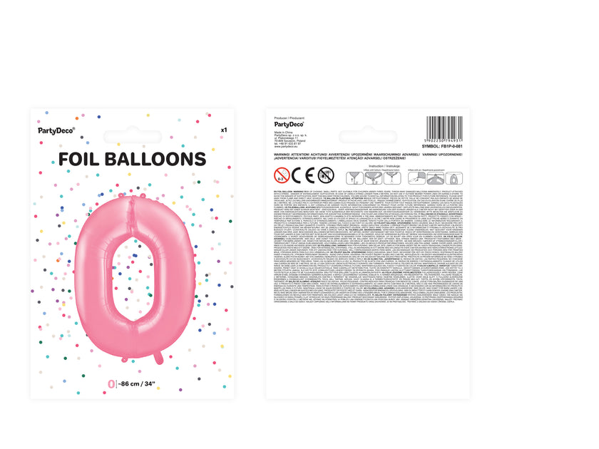 Ballon aluminium chiffre  